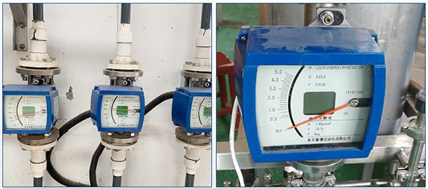 實(shí)驗室液體流量計現(xiàn)場安裝使用圖