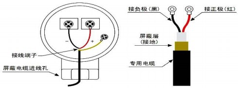 dn100超聲波流量計(jì)探頭接線圖