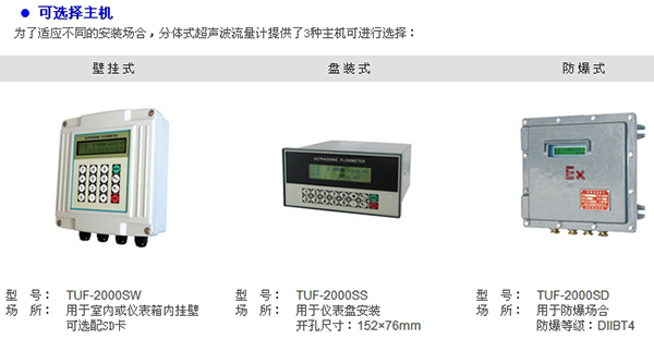 高溫超聲波流量計(jì)產(chǎn)品分類圖